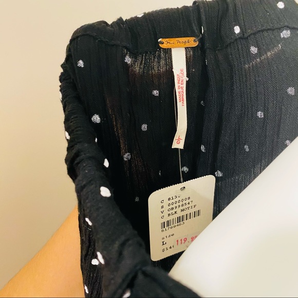 Free People NWT Flowy Dot Floral Dress - Picture 6 of 6